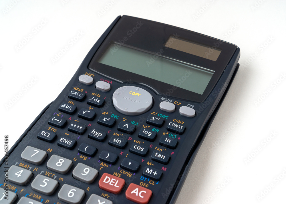 Scientific calculator isolated on white background. Scientific calculator isolated on white background.