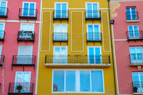 European colorful windows