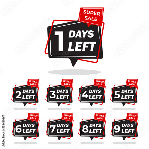 countdown 9 days left discount template