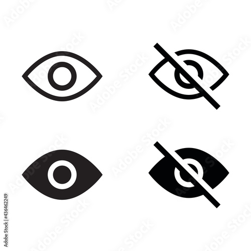 Hidden vector icon on white background