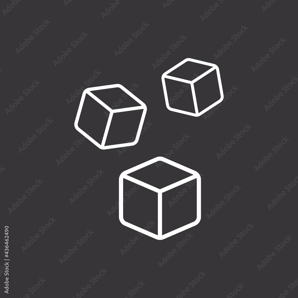 sugar icon on grey background sugar icon on grey background