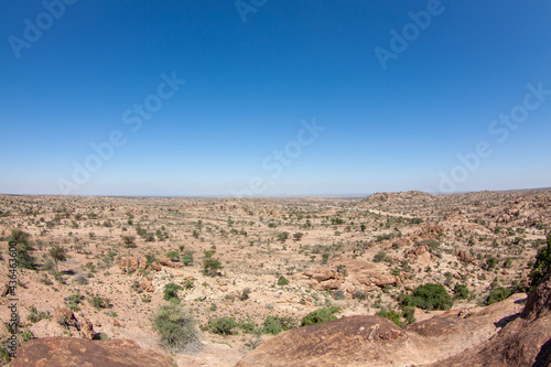 Landscape of Somaliland. View from Laas Geel.