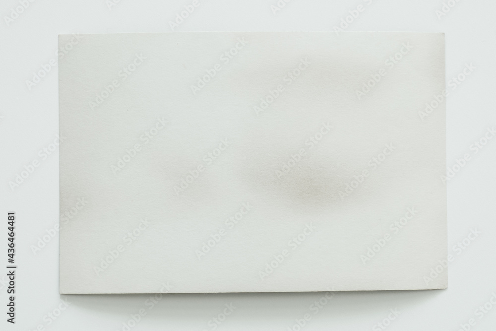 white and old photo card, on a white background white and old photo card, on a white background
