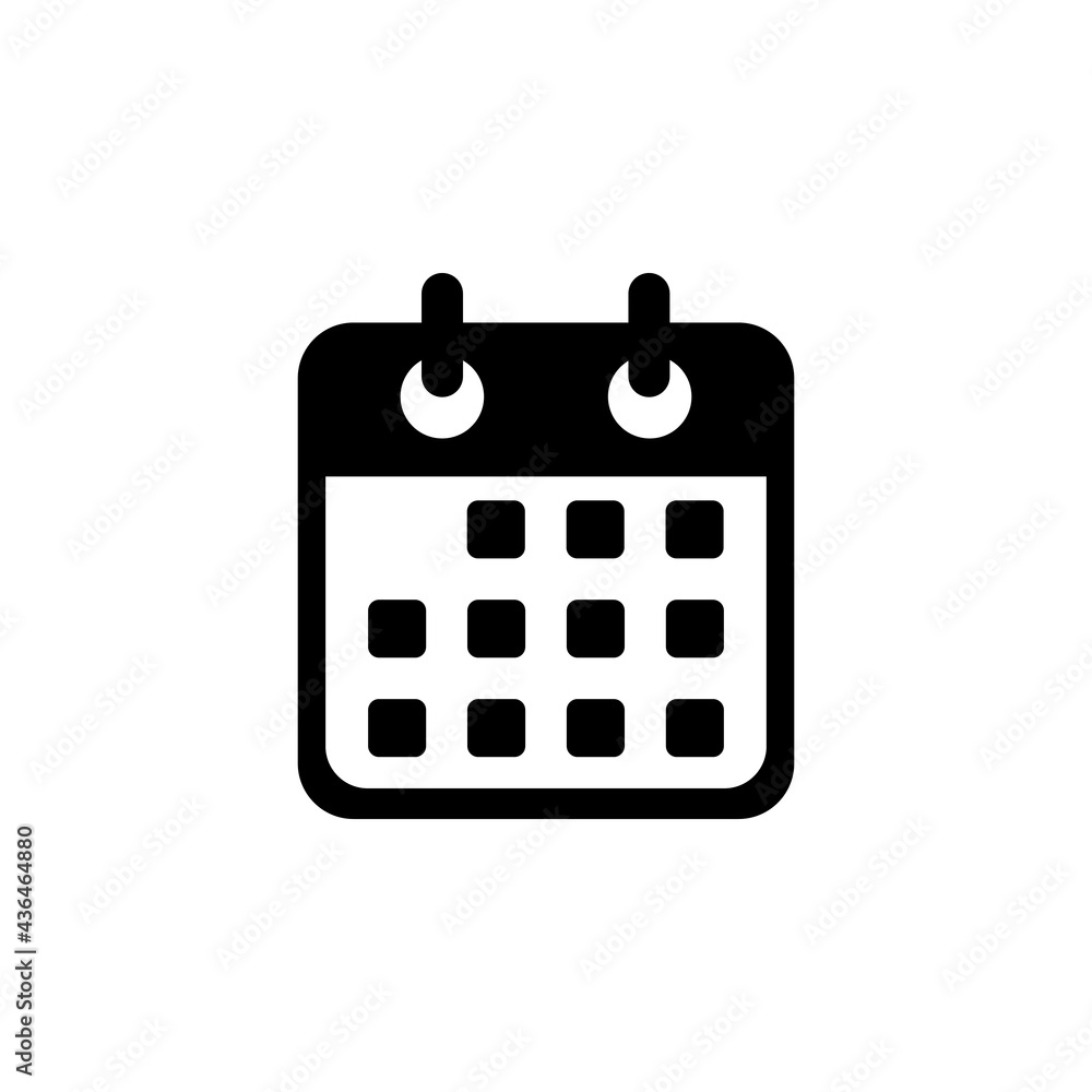 calendar icon, date vector, agenda illustration calendar icon, date vector, agenda illustration