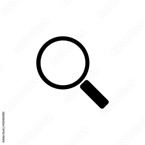 magnifying glass icon, zoom vector