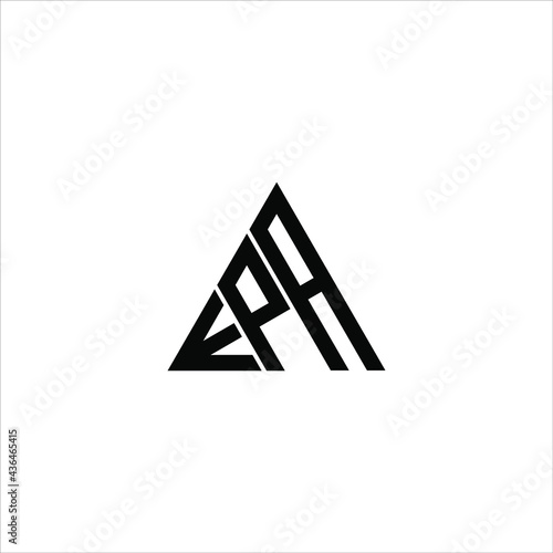 E P A letter logo abstract creative design. E P A unique design