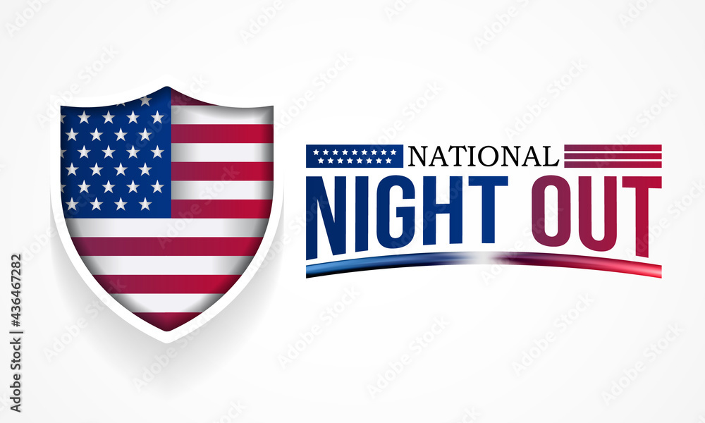 National Night out (NNO) is observed every year in August, it is an annual community building campaign that promotes police-community partnerships and neighborhood camaraderie. vector illustration National Night out (NNO) is observed every year in August, it is an annual community building campaign that promotes police-community partnerships and neighborhood camaraderie. vector illustration