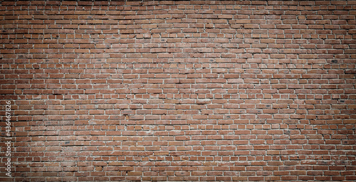 Background of old vintage brick wall. Selective focus