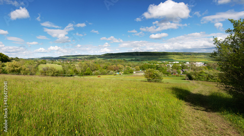 Landschaft im Biosphärenreservat Bliesgau im Saarland bei Gersheim im Sommer