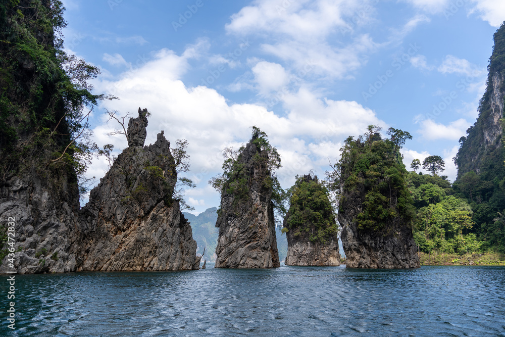 Ratchaprapa Dam and Cheow Larn Lake, Khao Sok National park, Thailand.