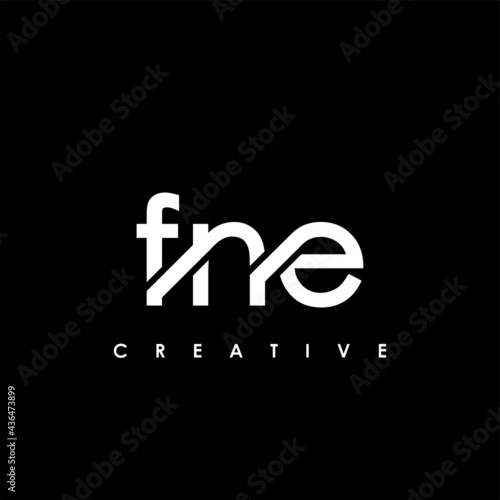 FNE Letter Initial Logo Design Template Vector Illustration