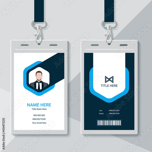 Business Id card design template