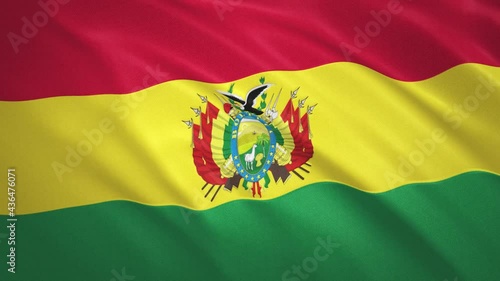 Bolivia . Waving Flag Video Background