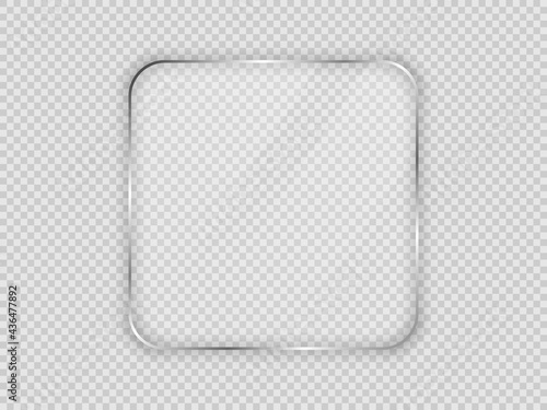 Wallpaper Mural Glass plate in rounded square frame Torontodigital.ca