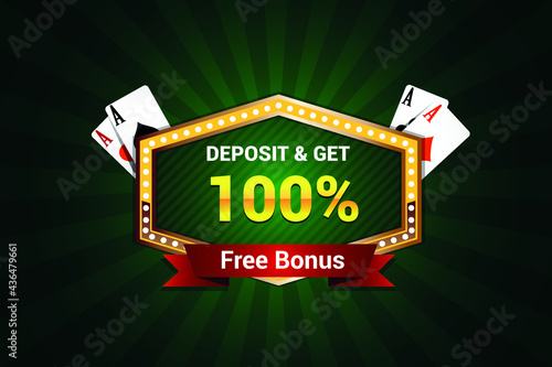 Sigh up Bonus casino banner, first deposit bonus, register now bonus