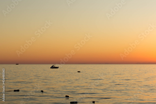Turkey. Sunset on the mediterranean sea