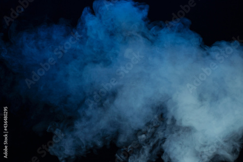 Cloud of vapor. Smoke on dark background