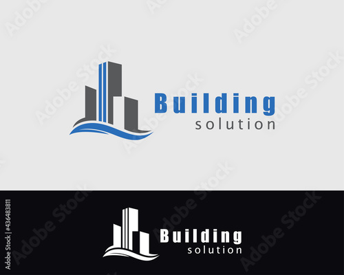 building logo city skyline logo creative design template