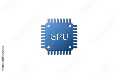 GPU icon. Vector illustration for graphic design, Web, UI, app.