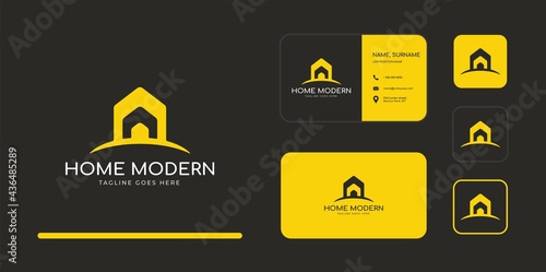 Wallpaper Mural Vector home Logo Design Template - arrow, home, house, and real estate Symbol Logo suitable for real estate agency, real estate company, and finance Torontodigital.ca
