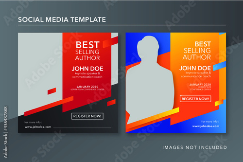 webinar keynote speaker social media post template