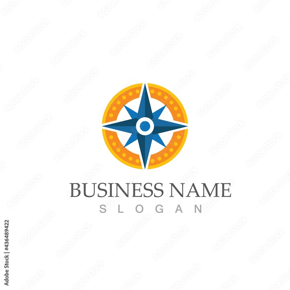 compass logo template vector icon illustration compass logo template vector icon illustration