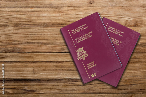 Belgian passport, one of the countries of the European Union
