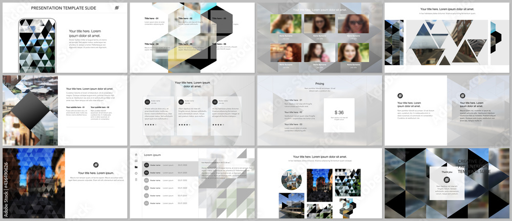 Vector templates for website design, presentations, portfolio ...