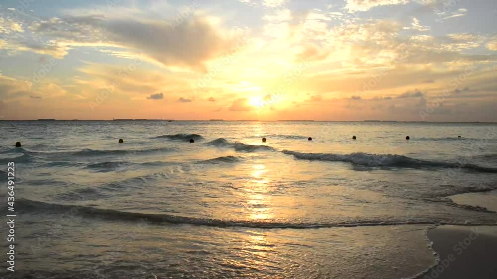 Sunset image of playa norte in Isla Mujeres, Mexico Sunset image of playa norte in Isla Mujeres, Mexico