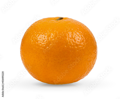Tangerine or clementine on white background