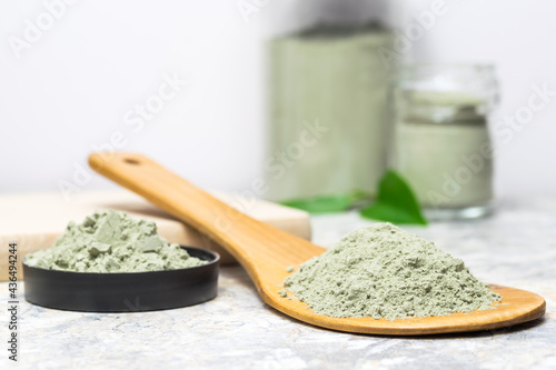 French natural green clay, powder cleansing mask