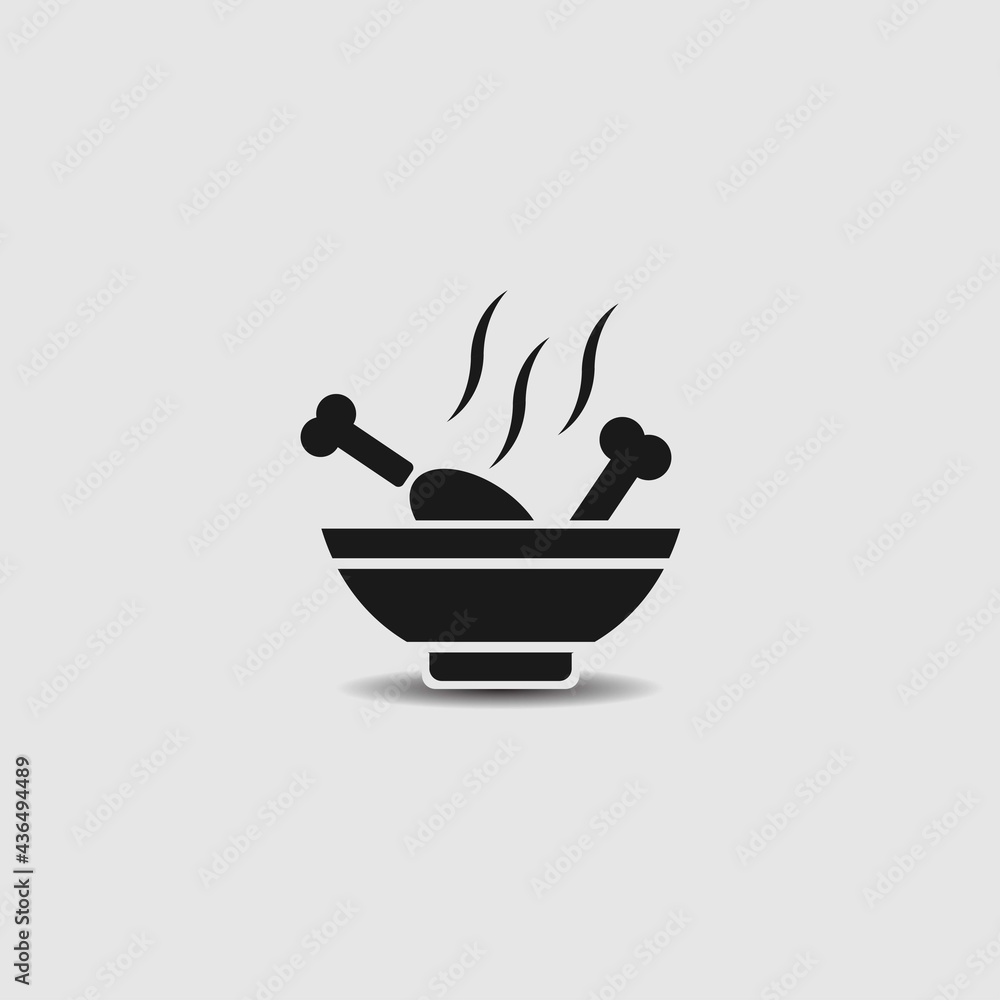 icon chicken soup images vector design icon chicken soup images vector design