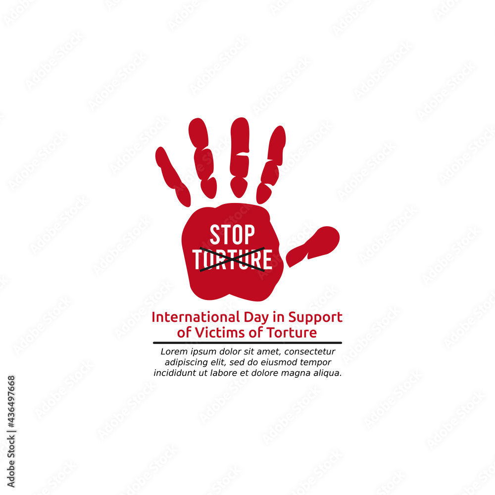 vector graphic of International Day in Support of Victims of Torture ...