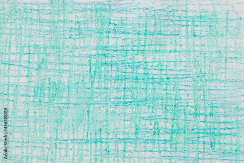 blue and turqouise crayon on paper background texture