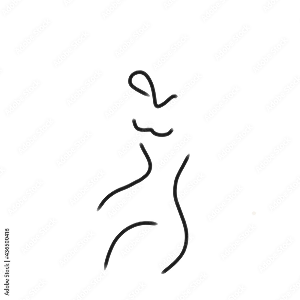 silhouette of a person line art illustration silhouette of a person line art illustration