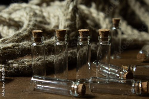 Photos of 3ml glass bottles with a cork photo