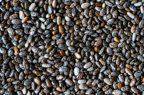 Closeup of chia seeds
 photo