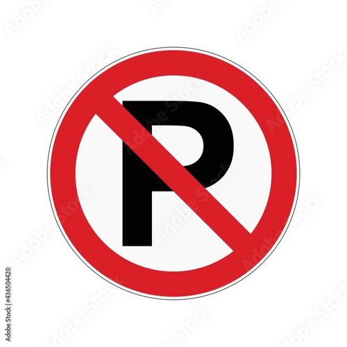 Free Download No parking traffic signs vector graphics - GFXLoad