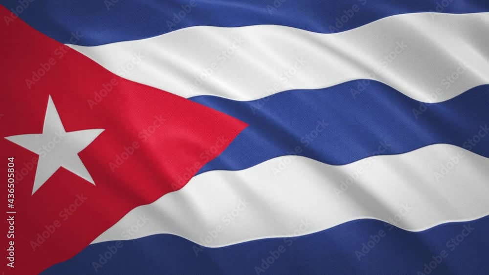 Cuba . Waving Flag Video Background Cuba . Waving Flag Video Background