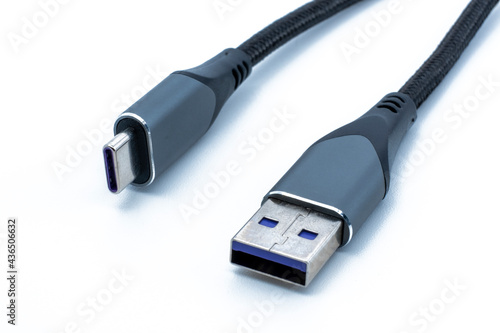 USB Type C Kabel Data close up