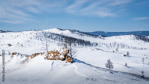 Tazheran steppe under a blanket of snow