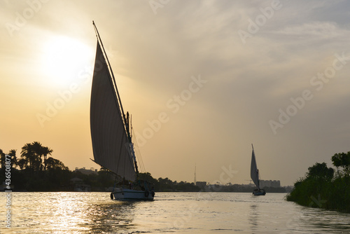 Sunset over Nile River - Cairo, Egypt