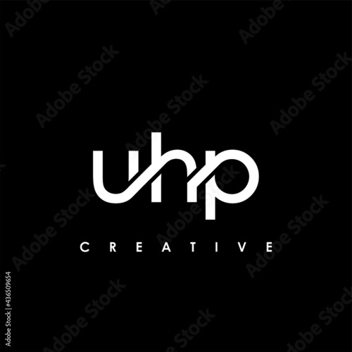 UHP Letter Initial Logo Design Template Vector Illustration