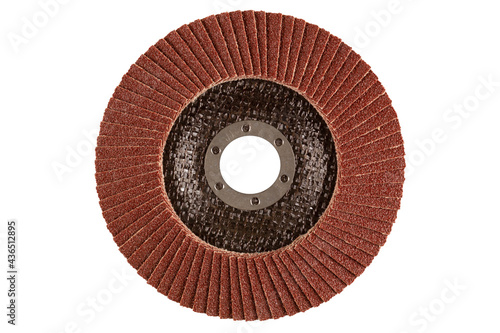 Fotografi Angle grinder flap disc for grinding and finishing