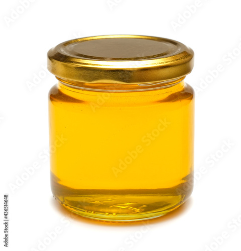 honey in glass jar