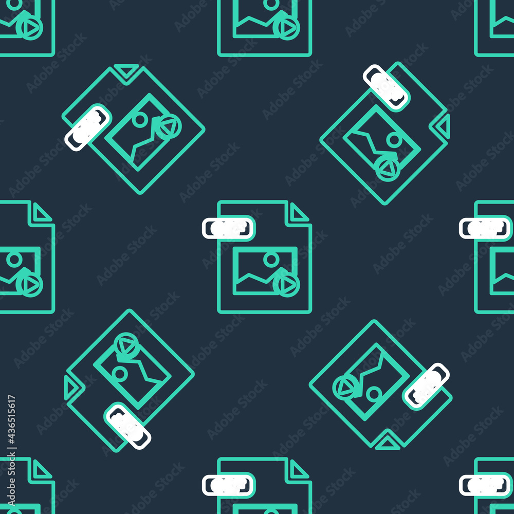 Line GIF file document. Download gif button icon isolated seamless pattern on black background. GIF file symbol. Vector Line GIF file document. Download gif button icon isolated seamless pattern on black background. GIF file symbol. Vector