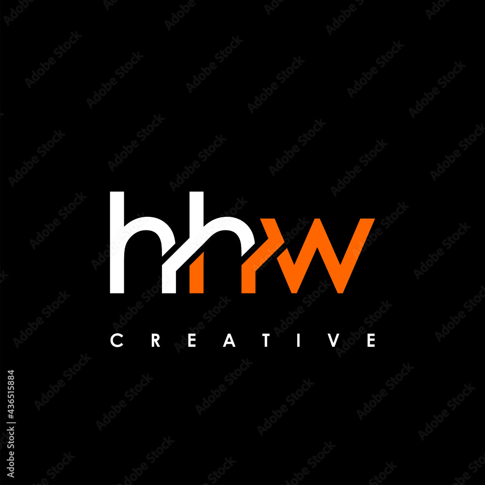 HHW Letter Initial Logo Design Template Vector Illustration