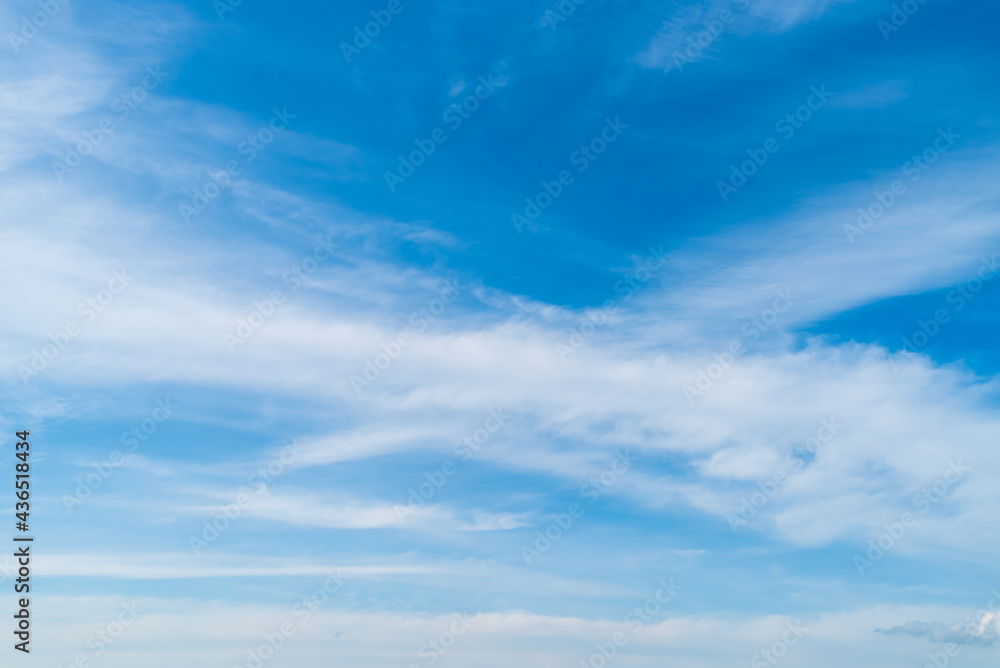 Blue sky and white clouds background