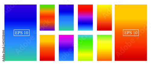 Soft color background. Soft color gradients. Modern screen vector design for mobile app.