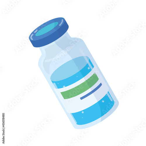 Isolated vaccine flask icon